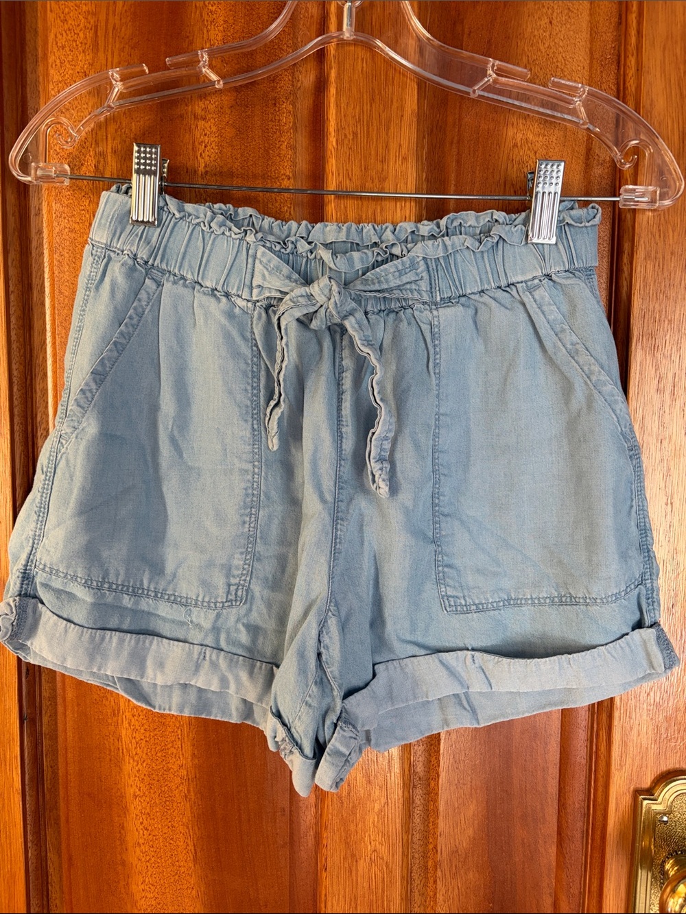 Aerie Pale Blue Loose Flowy Shorts